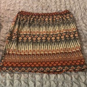 Tribal print pencil skirt